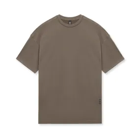 0715. Core Mesh Oversized Tee - Deep Taupe