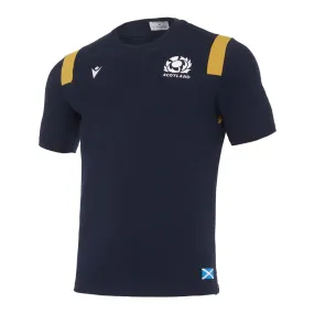 2020-2021 Scotland Official Travel Polycotton Shirt (Navy)