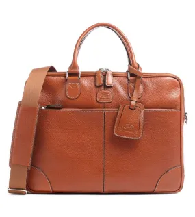 Bric's Life Pelle Unisex Tan Laptop Briefcase