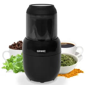 Duronic Electric Spice Grinder Mill CG300 | 100g | 300W | Stainless-Steel Blade | For Beans, Herbs, Spices, Nuts, Seeds, Pulses and Fruit | Mini Chopper | Small Blender for Wet and Dry Ingredients